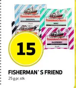Bunnpris FISHERMAN`S FRIEND, NOK 15 tilbud