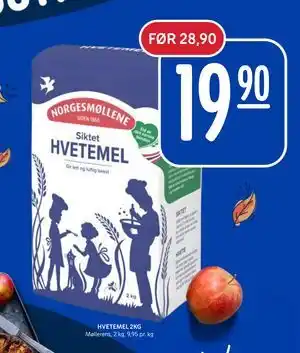 Rema 1000 HVETEMEL 2KG, NOK 19.9 tilbud