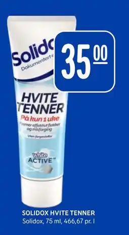 Rema 1000 SOLIDOX HVITE TENNER, NOK 35 tilbud