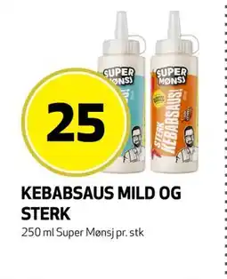Bunnpris KEBABSAUS MILD OG STERK, NOK 25 tilbud