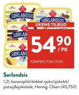 Jacobs Sørlandsis, NOK 54.9 tilbud