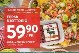 Jacobs FERSK KJØTTDEIG, NOK 59.9 tilbud