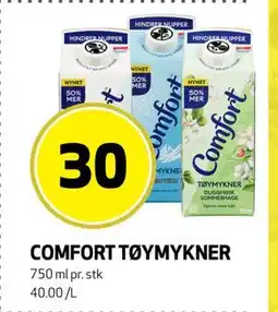 Bunnpris COMFORT TØYMYKNER, NOK 30 tilbud