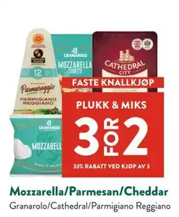 Jacobs Mozzarella/Parmesan/Cheddar tilbud