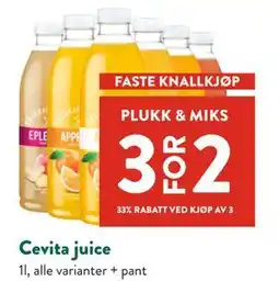 Jacobs Cevita juice tilbud