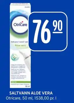 Rema 1000 SALTVANN ALOE VERA, NOK 76.9 tilbud