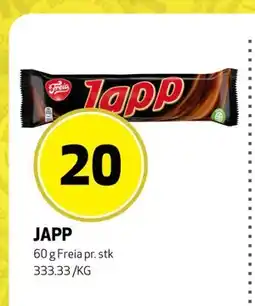 Bunnpris JAPP, NOK 20 tilbud