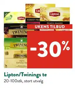 Jacobs Lipton/Twinings te tilbud