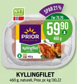 Kiwi PRIOR Kyllingfilet tilbud