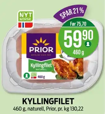 Kiwi PRIOR Kyllingfilet tilbud