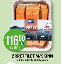 Kiwi LERØY Ørretfilet m/skinn tilbud