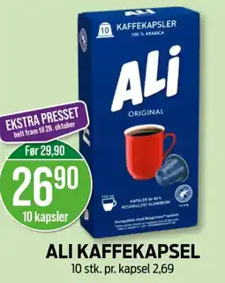 Kiwi ALI Kaffekapsel tilbud