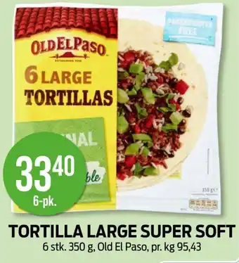 Kiwi OLD EL PASO Tortilla large super soft tilbud