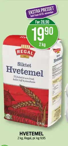 Kiwi REGAL Hvetemel tilbud
