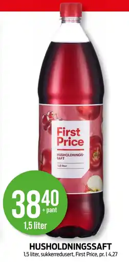 Kiwi FIRST PRICE Husholdningssaft tilbud