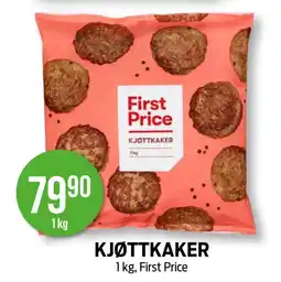 Kiwi FIRST PRICE Kjøttkaker tilbud