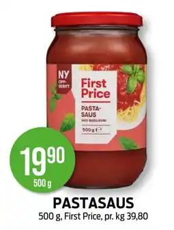 Kiwi FIRST PRICE Pastasaus tilbud