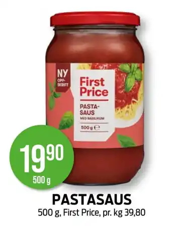 Kiwi FIRST PRICE Pastasaus tilbud