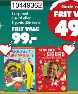 BR Leker Syng med sigurd eller sigurds lille skole tilbud