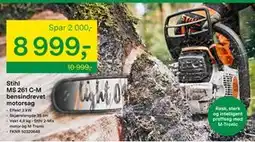 Felleskjøpet Stihl MS 261 C-M bensindrevet motorsag, NOK 8999 tilbud