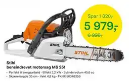 Felleskjøpet Stihl bensindrevet motorsag MS 251, NOK 5979 tilbud
