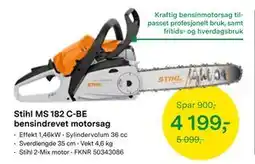 Felleskjøpet Stihl MS 182 C-BE bensindrevet motorsag, NOK 4199 tilbud