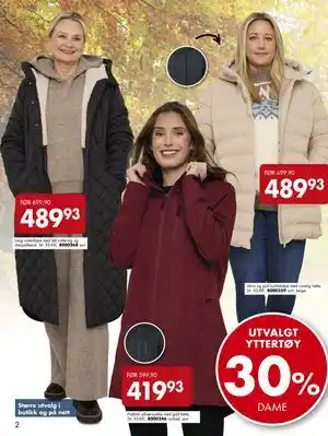 Sparkjøp UTVALGT YTTERTØY tilbud