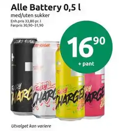 Joker Alle Battery 0,5 l, NOK 16.9 tilbud