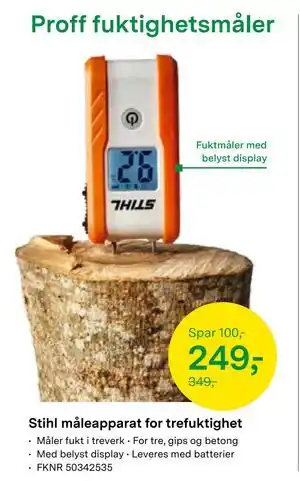 Felleskjøpet Stihl måleapparat for trefuktighet, NOK 249 tilbud