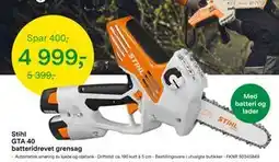 Felleskjøpet Stihl GTA 40 batteridrevet grensag, NOK 4999 tilbud