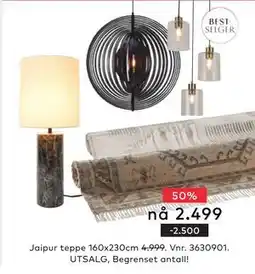 Skeidar Jaipur teppe, NOK 2499 tilbud