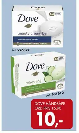 Sparkjøp DOVE HÅNDSÅPE, NOK 10 tilbud