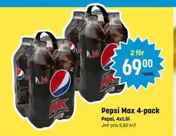 Eurocash Pepsi Max 4-pack, SEK 69 tilbud