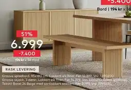 Skeidar Groove skjenk, NOK 6999 tilbud