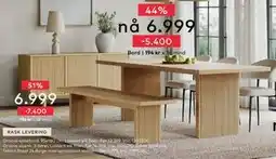 Skeidar Groove spisebord, NOK 6999 tilbud