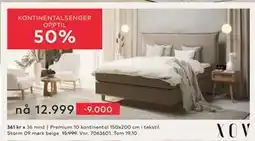 Skeidar Premium 10 kontinental, NOK 12999 tilbud