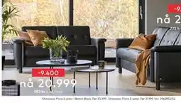 Skeidar Stressless Flora 2-seter, NOK 20999 tilbud