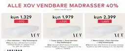Skeidar ALLE XOV VENDBARE MADRASSER 40% tilbud