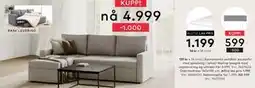 Skeidar Sacramento vendbar sovesofa, NOK 4999 tilbud