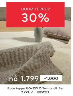 Skeidar BODØ TEPPER tilbud