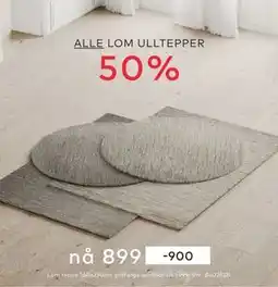 Skeidar ALLE LOM ULLTEPPER tilbud
