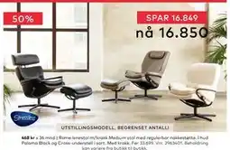 Skeidar Rome lenestol m/krakk, NOK 16850 tilbud