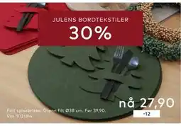 Skeidar Felt spisebrikke, NOK 27.9 tilbud
