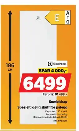 POWER Kombiskap, NOK 6499 tilbud