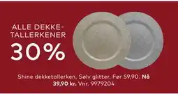Skeidar ALLE DEKKETALLERKENER tilbud