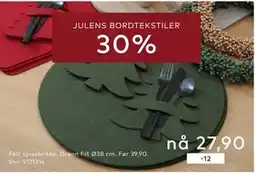Skeidar JULENS BORDTEKSTILER tilbud