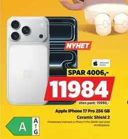 POWER Apple iPhone 17 Pro 256 GB, NOK 11984 tilbud