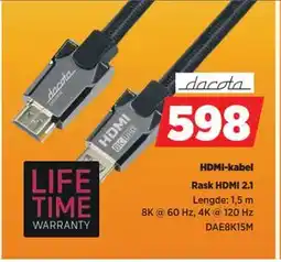 POWER HDMI-kabel, NOK 598 tilbud