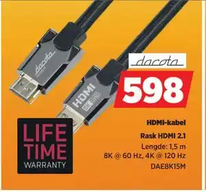 POWER HDMI-kabel, NOK 598 tilbud