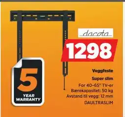 POWER Veggfeste, NOK 1298 tilbud